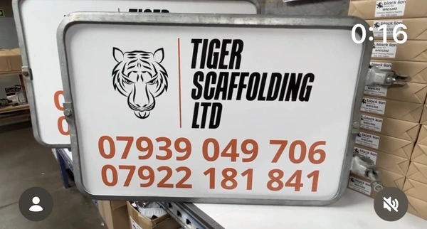  Acm Double Sided Scaffolding Sign