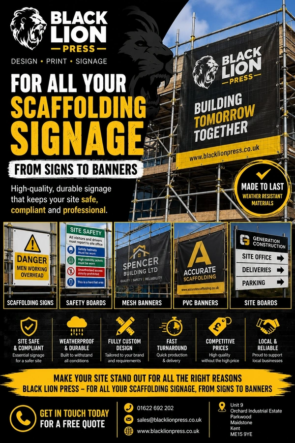  Scaffolding signs & banners kent
